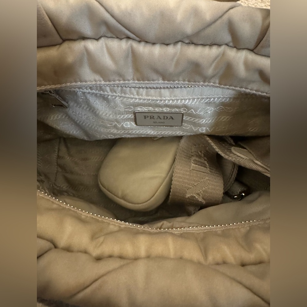 Prada Quilted Tote Bag w/ Shoulder Strap - Picture 9 of 16